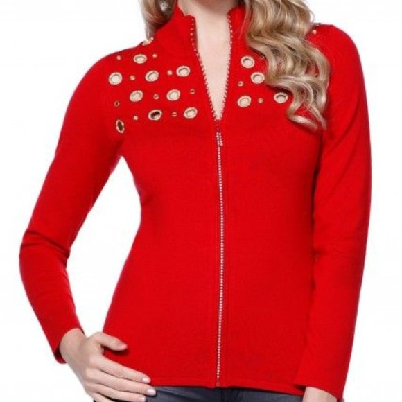 Red Belldini Rhinestone Grommet 